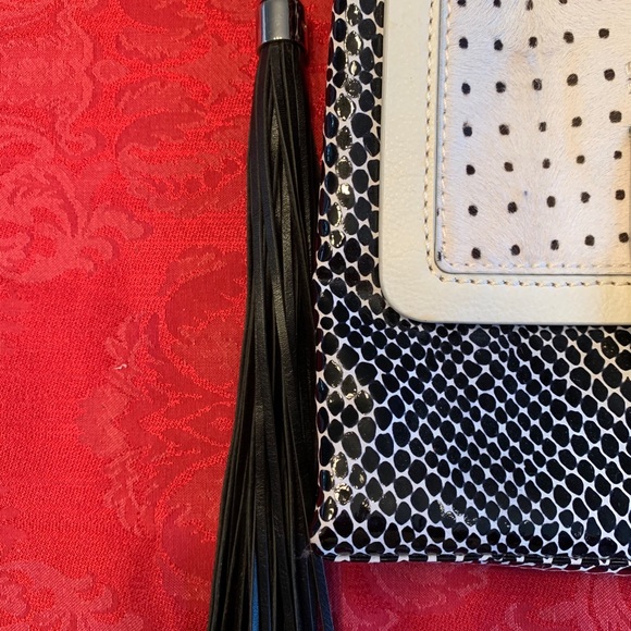 DVF large Harper daybag black shiny python combo - Picture 4 of 13